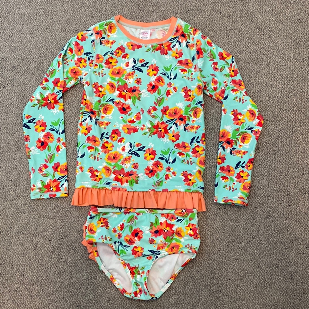Ruffle Butts 2-Piece Swimsuit Size 10 NWOT